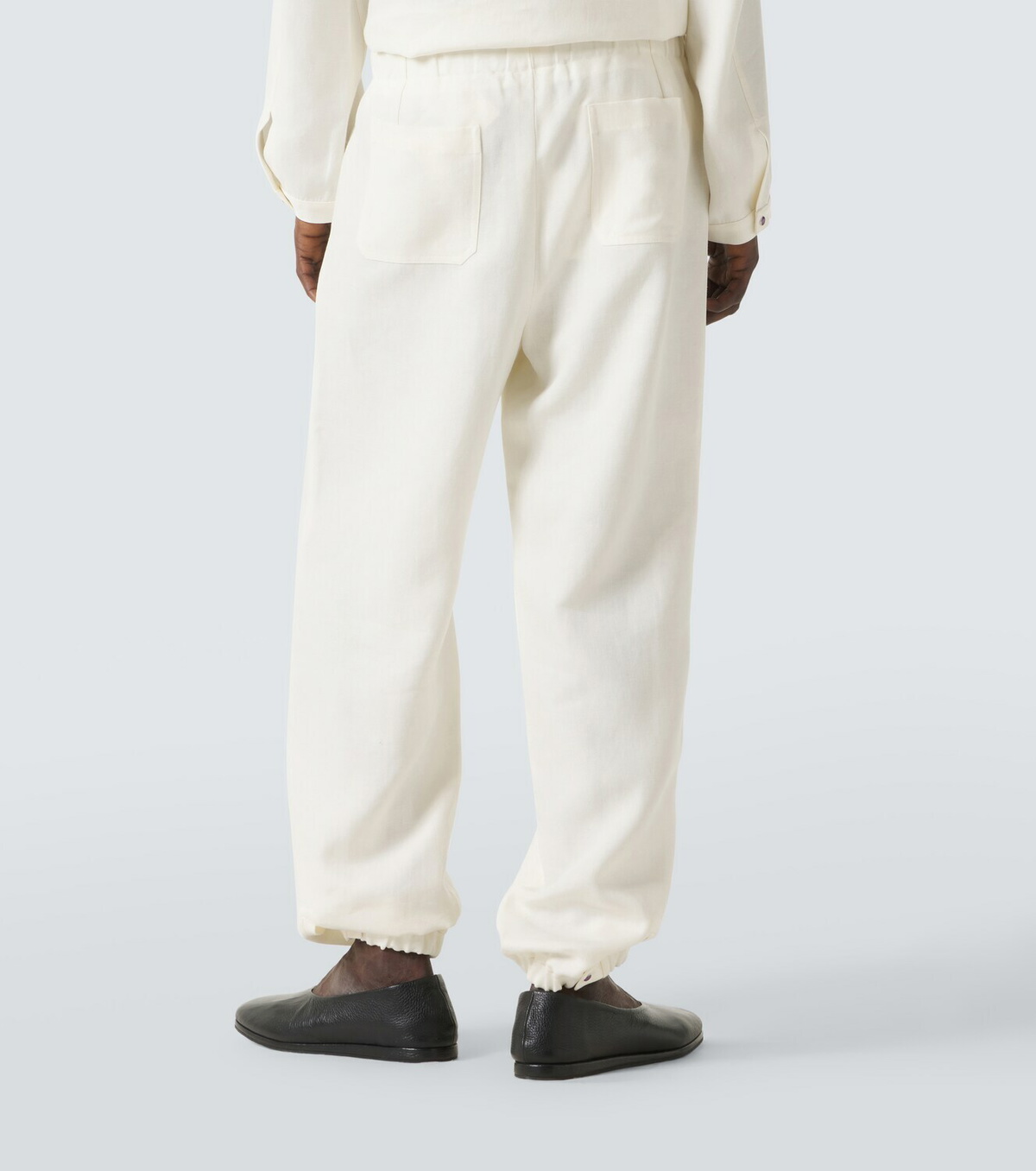 God's True Cashmere Linen sweatpants with amethyst