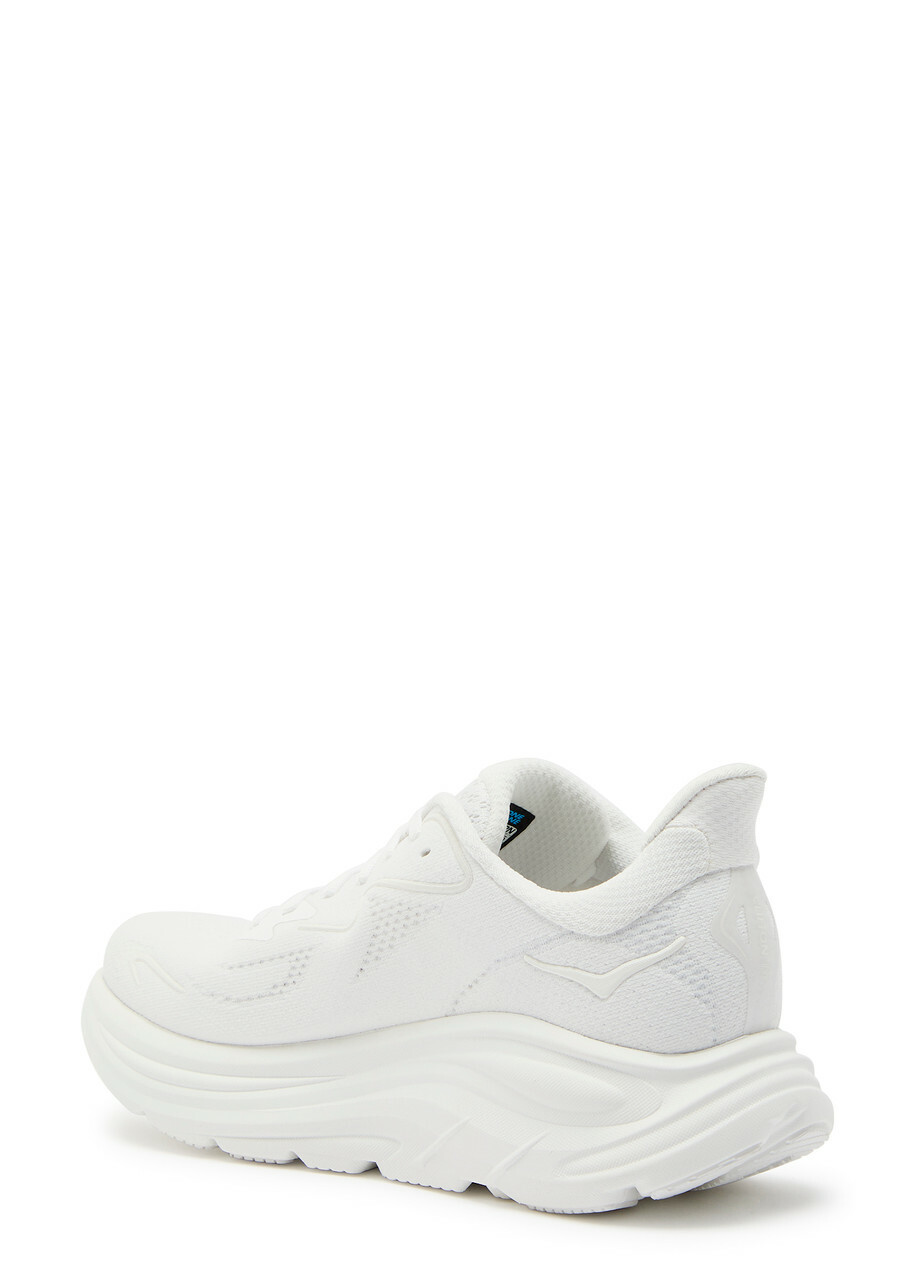 Hoka Clifton 10 Mesh-knit Sneakers White