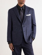 Kiton - Donegal Cashmere-Grain de Poudre Blazer - Blue
