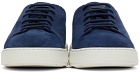 Santoni Blue Suede Sneakers