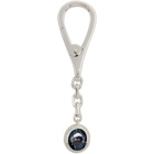 SWEETLIMEJUICE Silver Satellite Small Oval Keychain