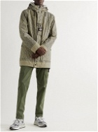Stone Island - Reflective-Trimmed Printed Shell Parka with Detachable Quilted Liner - Neutrals