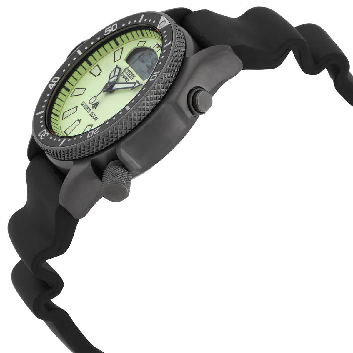 Citizen Promaster Aqualand Quartz Analog-Digital White Dial Mens Watch JP2007-17W