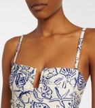 Simkhai Ottilie printed swimsuit