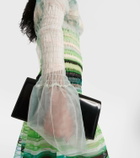 Susan Fang Striped smocked midi dress