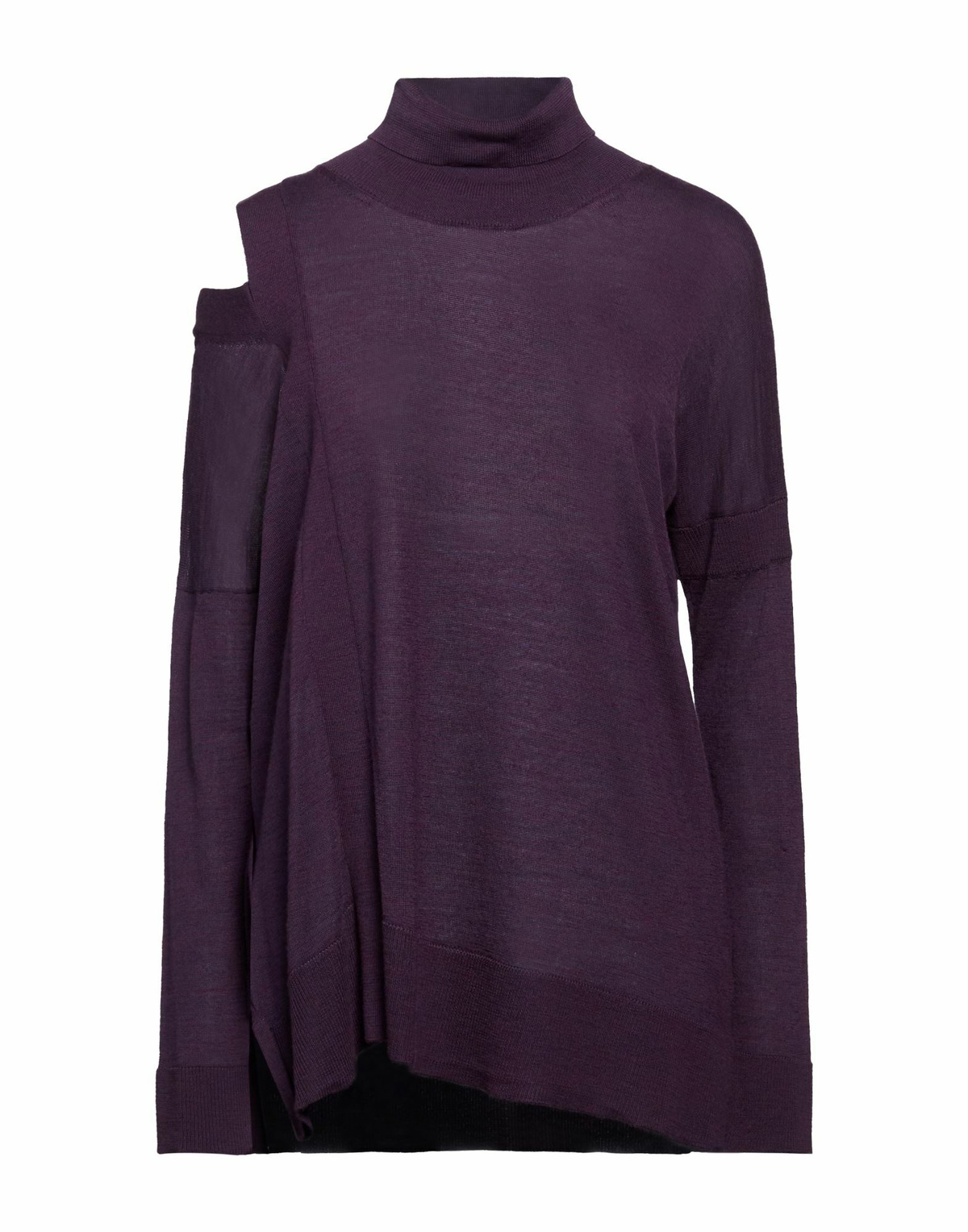 Manila Grace Womens Turtleneck Dark in Purple