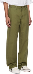 Nudie Jeans Khaki Tuff Tony Trousers