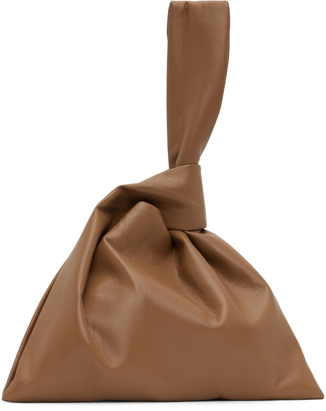 Photo: Nanushka Brown Jen Vegan Leather Clutch