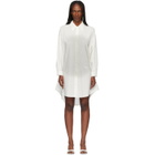 MM6 Maison Margiela Off-White Cotton Poplin Minidress
