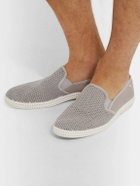RIVIERAS - Cotton-Mesh and Canvas Espadrilles - Gray