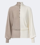 Jacquemus Paneled silk-blend sweater