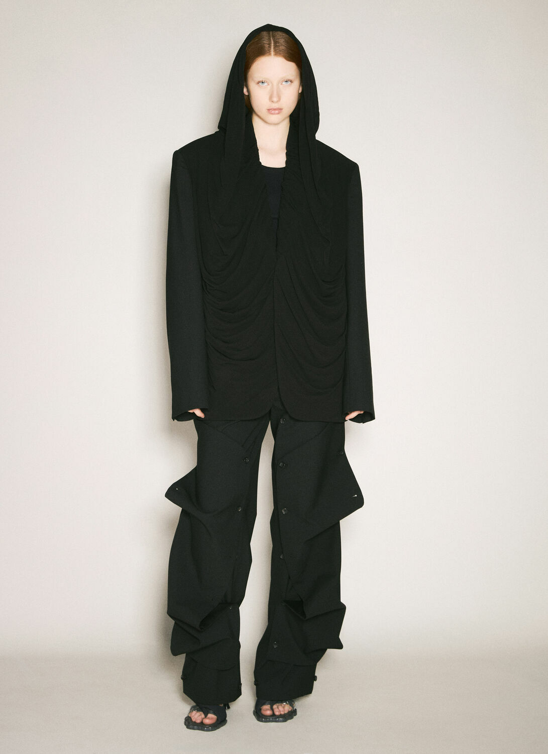 Y/Project Draped Hooded Blazer