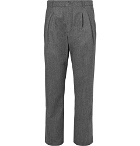 Arpenteur - Serge Pleated Virgin Wool and Cotton-Blend Trousers - Men - Gray