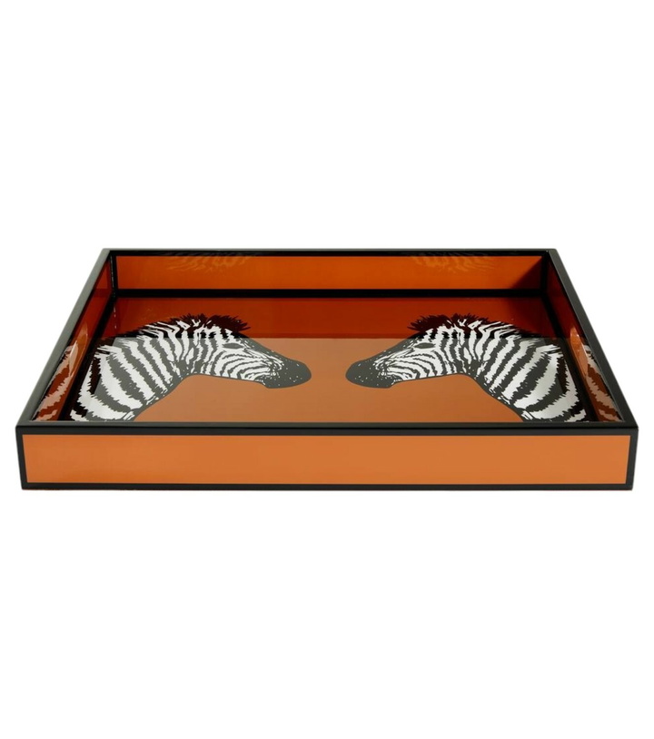 Photo: Jonathan Adler Zebra lacquer tray
