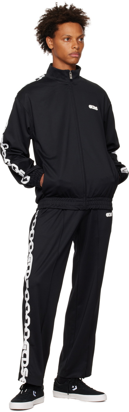 GCDS Black Chain Track Jacket