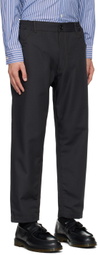 Comme des Garçons Homme Deux Brown Pinstripe Trousers