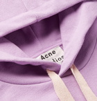 Acne Studios - Oversized Appliquéd Embroidered Loopback Cotton-Jersey Hoodie - Men - Purple