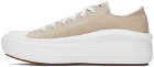 Converse Beige Chuck Taylor All Star Move Sneakers