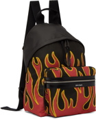 Palm Angels Black Flames Backpack