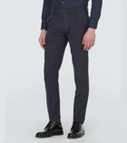 Thom Sweeney Mid-rise tapered chinos
