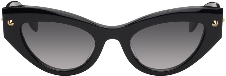 Photo: Alexander McQueen Black Cat-Eye Sunglasses