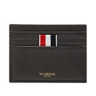 Thom Browne Pebble Grain Leather Four Bar Double Sided Cardholder