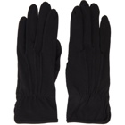 Yohji Yamamoto Black Slit Gloves