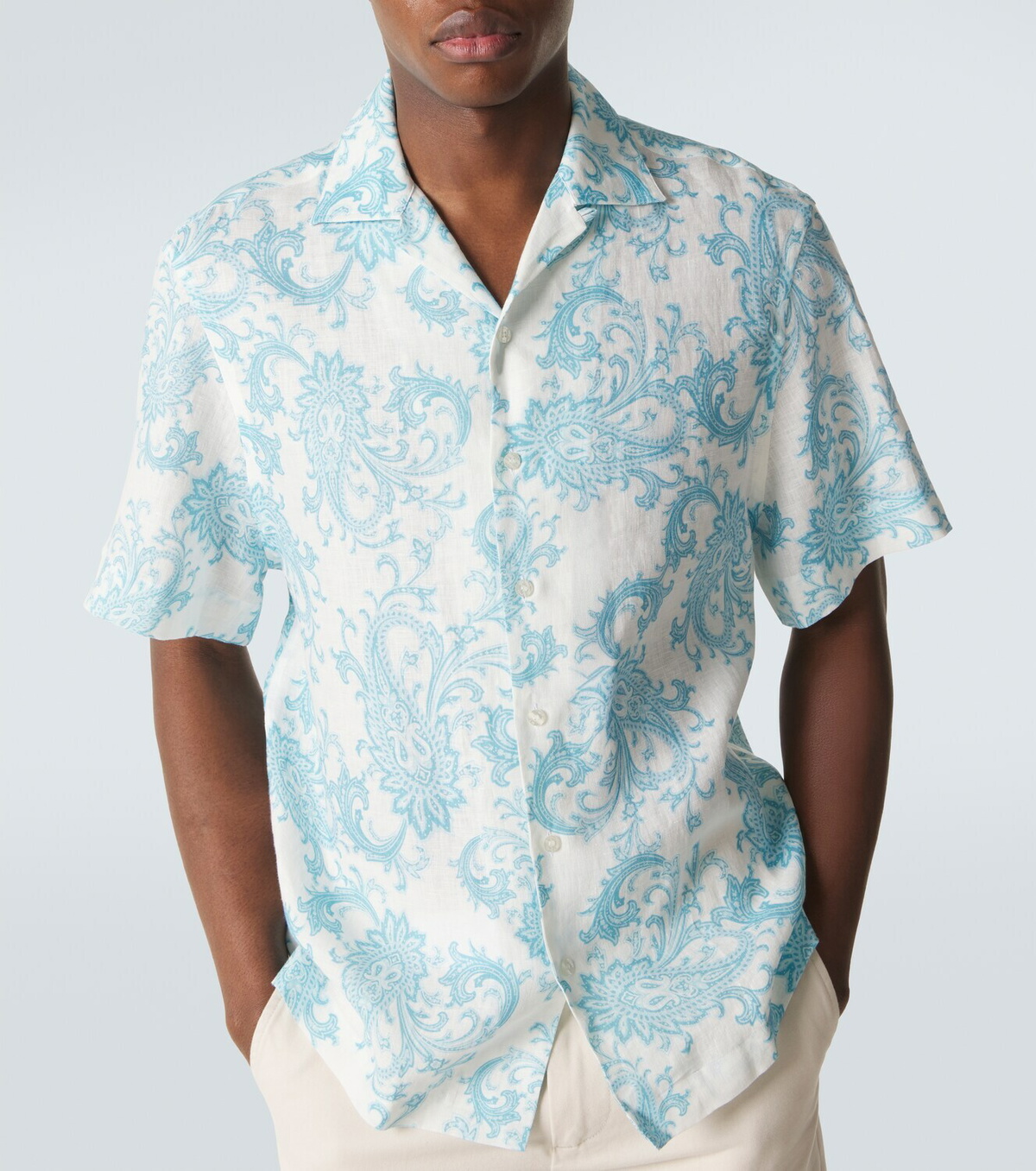 Etro Paisley linen shirt