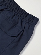 MAISON KITSUNÉ - Chillax Fox Mid-Length Logo-Appliquéd Swim Shorts - Blue - S