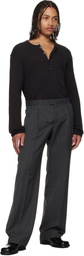OUR LEGACY Navy Fine Henley