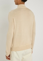 Aurélien Ribbed-knit Wool Jumper Beige