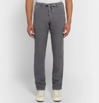 Hartford - Troy Slim-Fit Linen-Chambray Drawstring Trousers - Men - Gray