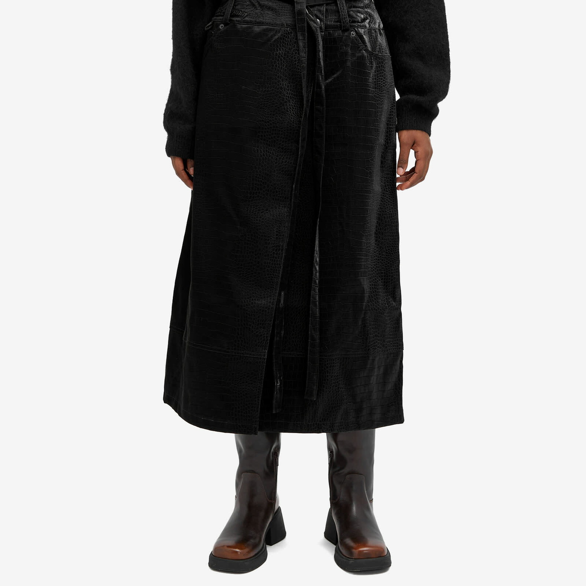 House Of Sunny Women's Low Rider Ink Skirt in Noir