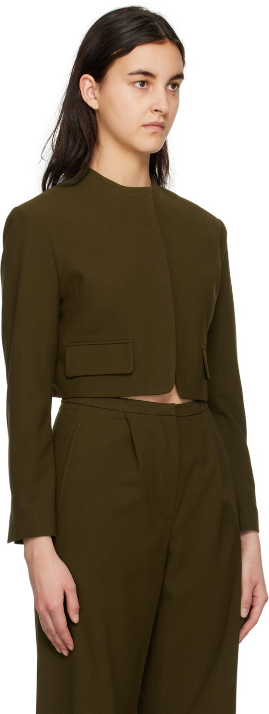 TheOpen Product Khaki Cropped Jacket
