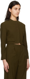 TheOpen Product Khaki Cropped Jacket