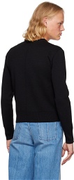 Peter Do Black Vented Side Seam Sweater