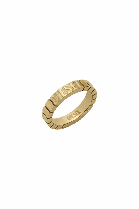 Photo: Diesel Stainless Steel Band Ring - Rings - Unisex - Gold