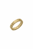 Diesel Stainless Steel Band Ring - Rings - Unisex - Gold