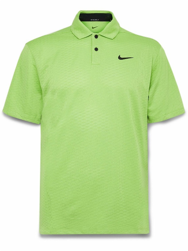 Photo: Nike Golf - Vapor Logo-Appliquéd Dri-FIT Golf Polo Shirt - Green