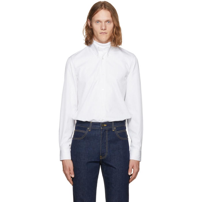 Photo: Calvin Klein 205W39NYC White Multi Stripe Shirt 