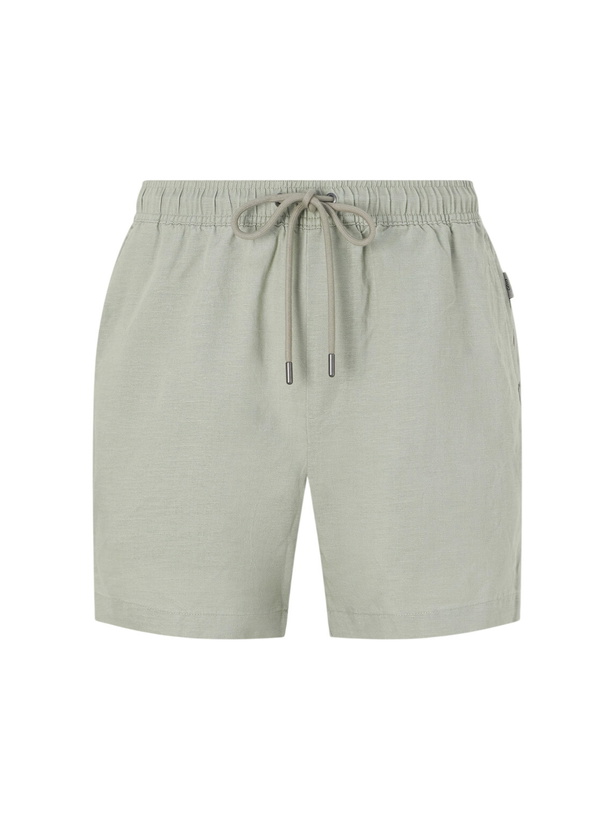 Photo: Onia - Straight-Leg Linen and Lyocell-Blend Shorts - Green