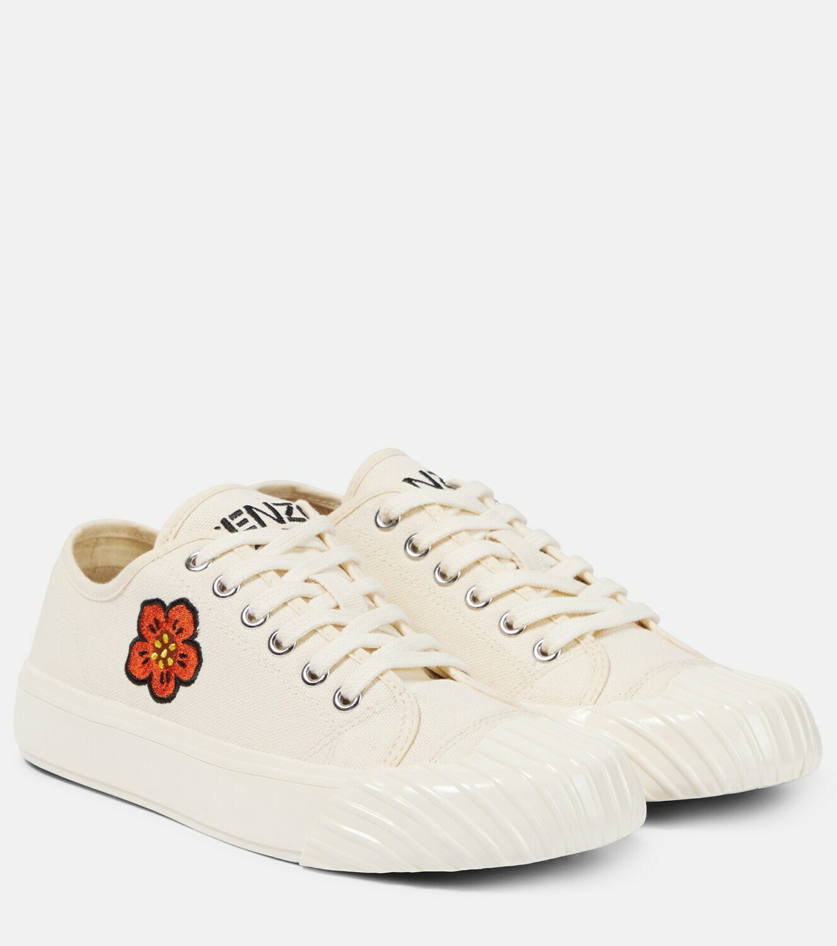 Kenzo White Velcro Kourt Scratch Sneakers - ShopStyle