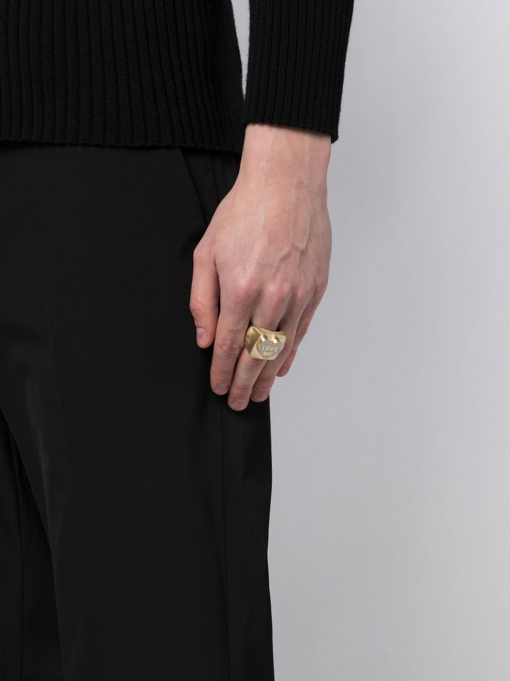 Lauren Rubinski 14K Yellow Gold Love Me Ring