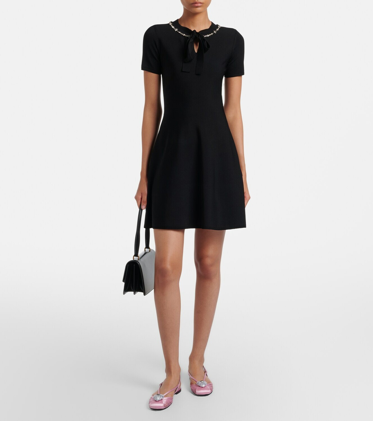 Valentino Garavani Cœur Royal satin slingback flats