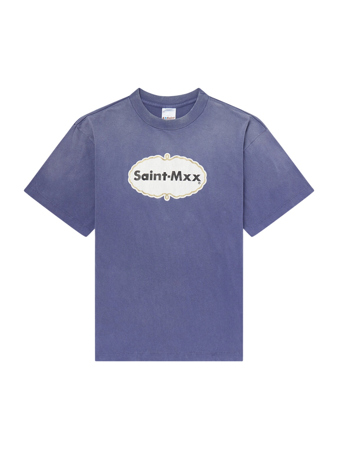 SAINT Mxxxxxx - Evangelion Distressed Printed Cotton-Jersey T