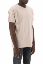 VIVIENNE WESTWOOD classic t-shirt with orb logo Beige