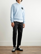 Maison Kitsuné - Logo-Intarsia Wool Sweater - Blue