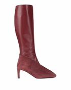 Jil Sander Womens Boot Burgundy