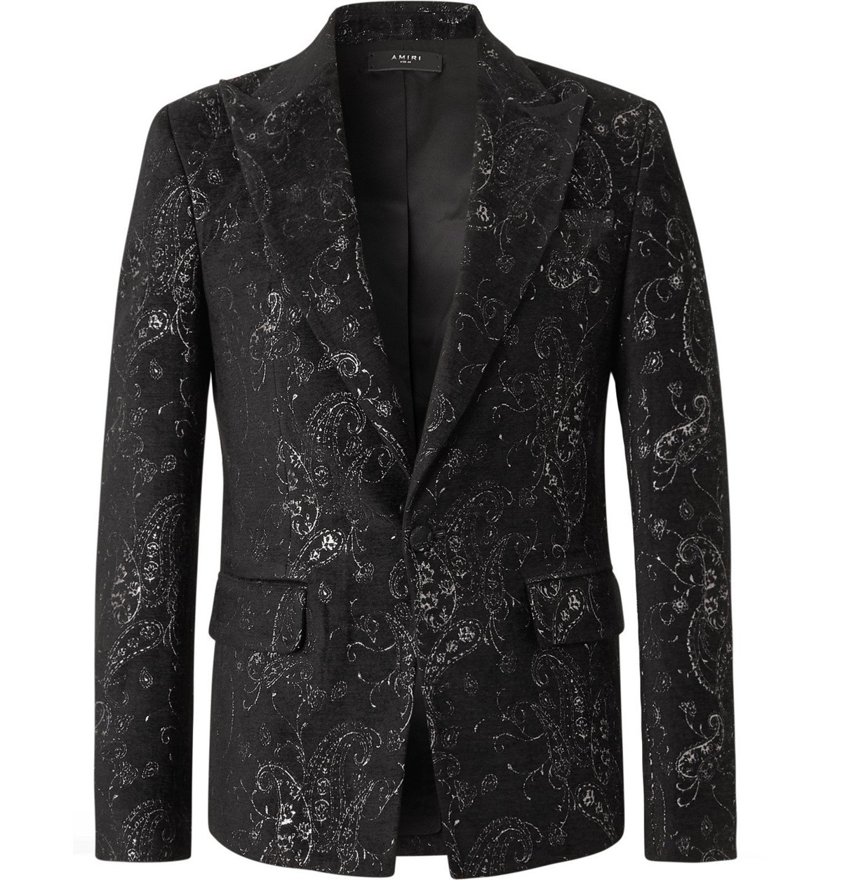 AMIRI - Slim-Fit Embroidered Velvet Suit Jacket - Black Amiri