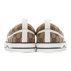 Gucci Beige and Brown Tennis 1977 Slip-On Sneakers